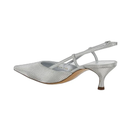 Scarlet Diadema Metallic Slingback Pumps