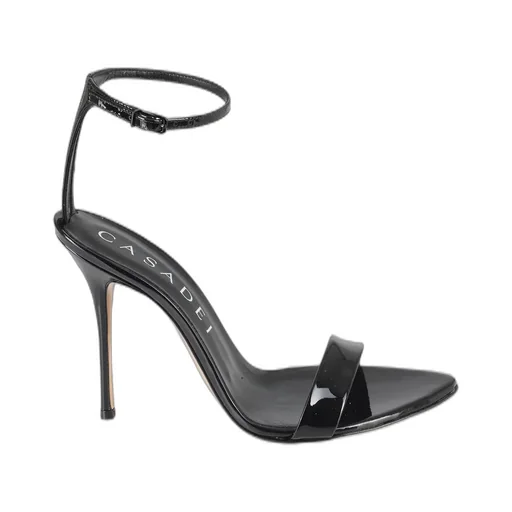 Pointed-Toe Buckle-Fastened Sandals