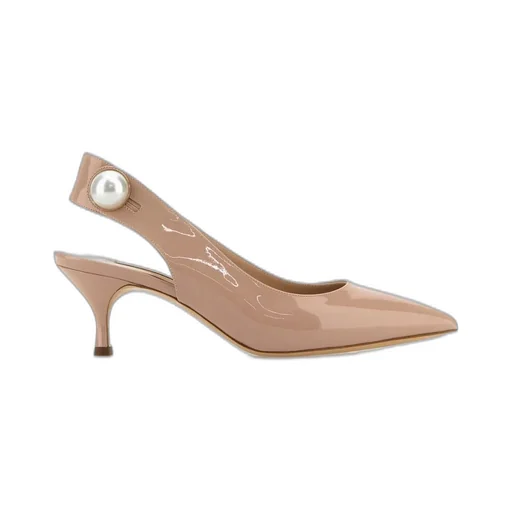 Pearl Accent Slingback Sandals