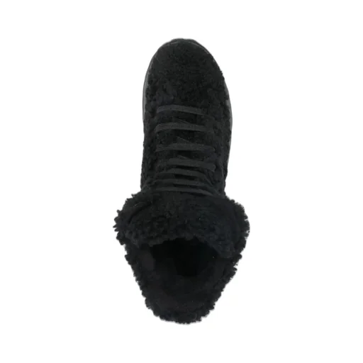 Logo Plaque Lace-Up Combat Boots