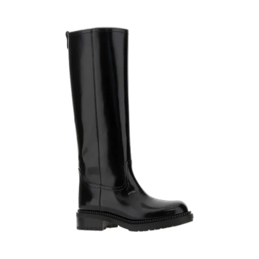 Block Heel Zip-Up Boots