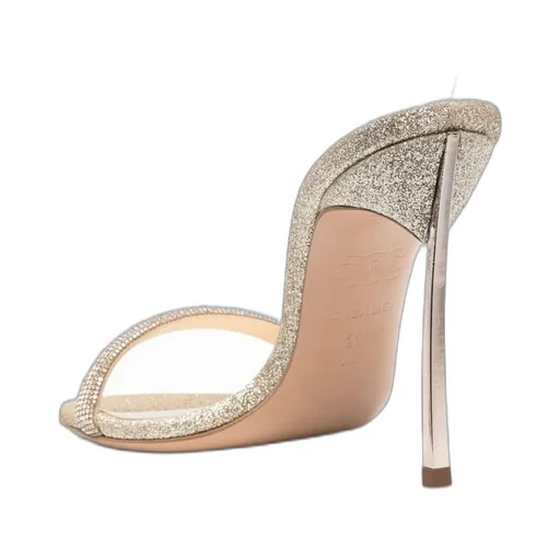 Glittered High-Heeled Sandals