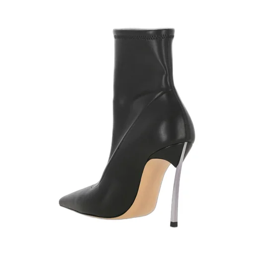 Blade Pointed Toe Heeled Boots