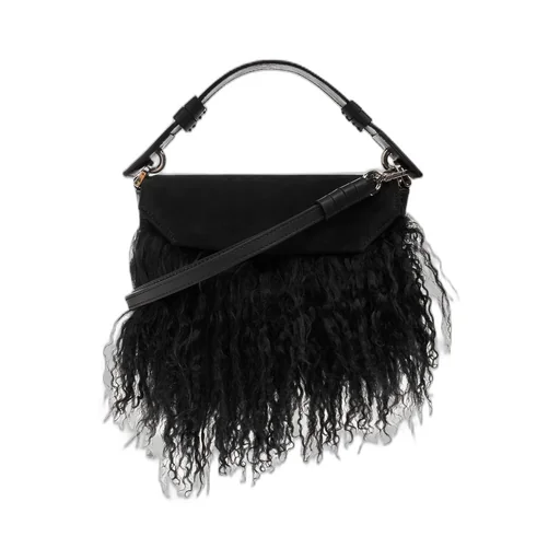 Manola Faux-Fur Detailed Shoulder Bag