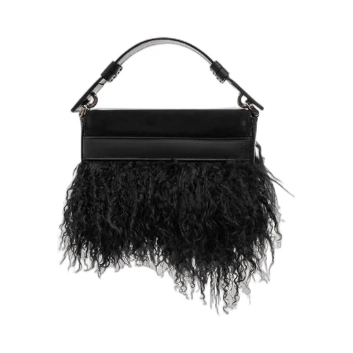Manola Faux-Fur Detailed Shoulder Bag