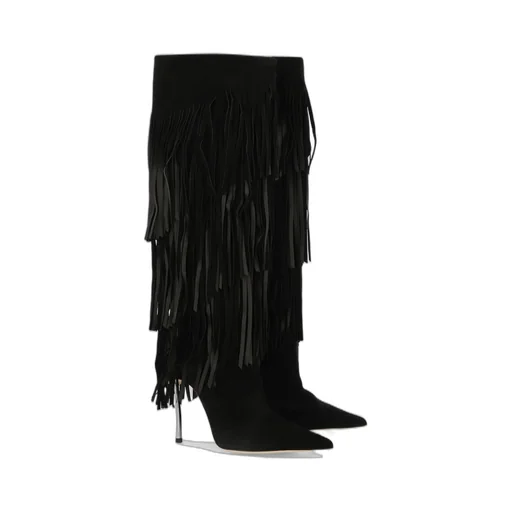 Cassidy Fringed Pointed Toe Boots