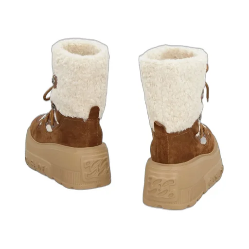 Faux Fur Chunky Ankle Boots