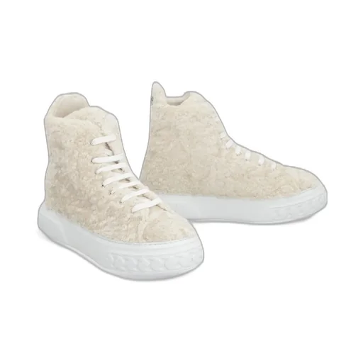 Off Road Faux Fur High-Top Sneakers