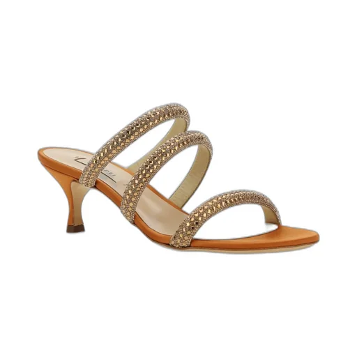 Stratosphere Embellished Mid Heel Sandals