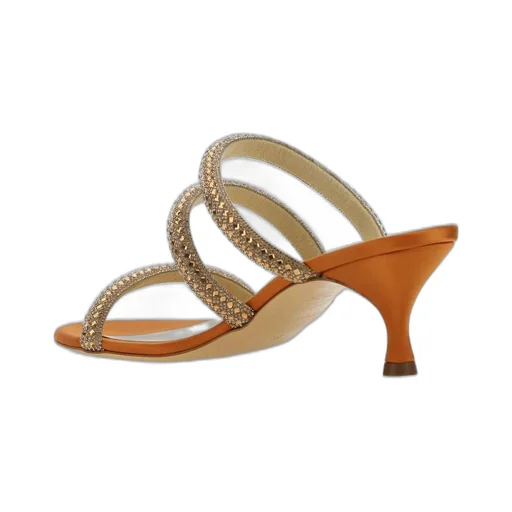Stratosphere Embellished Mid Heel Sandals