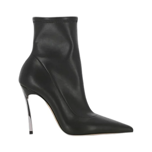 Blade Pointed Toe Heeled Boots