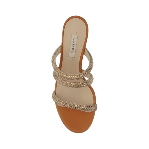 Stratosphere Embellished Mid Heel Sandals