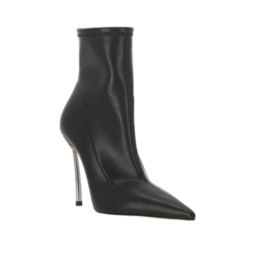 Blade Pointed Toe Heeled Boots