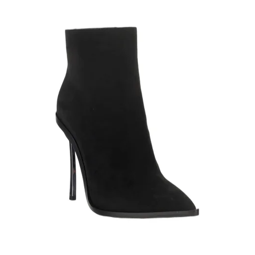Pointed-Toe Zipped Boots