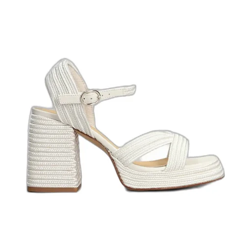 Valle Interwoven Metallic Slingback Sandals