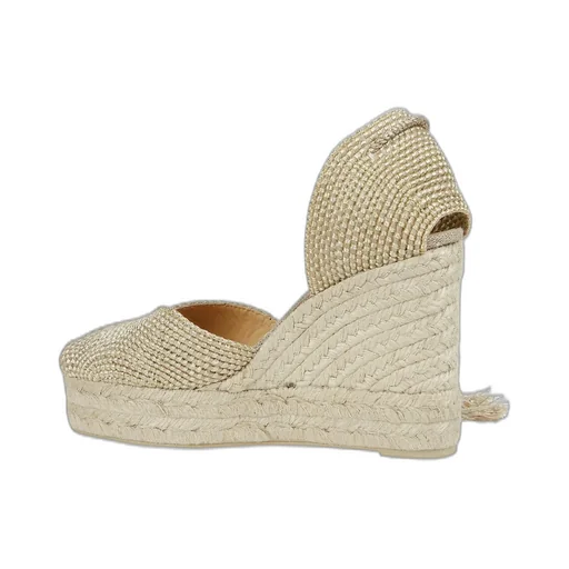 Ankle Strap Woven Wedge Espadrilles