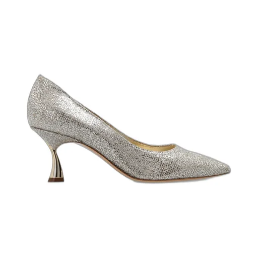 Glistening Pointed-Toe Pumps