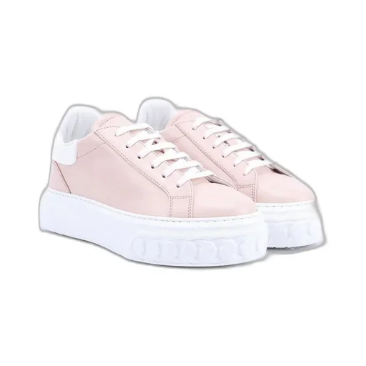 Round-Toe Lace-Up Sneakers