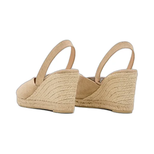 Brisa Slingback Peep Toe Wedge Espadrilles