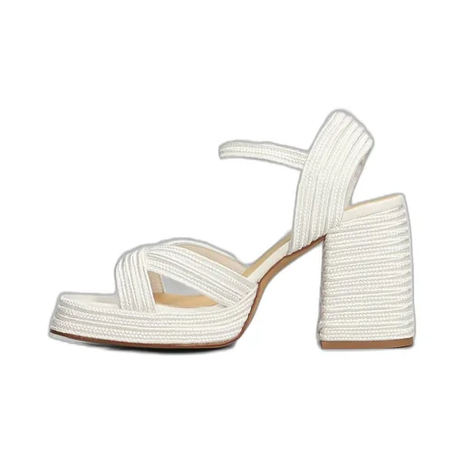 Valle Interwoven Metallic Slingback Sandals