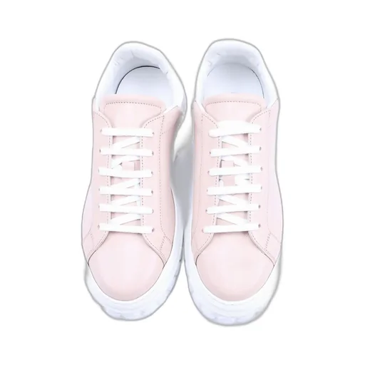Round-Toe Lace-Up Sneakers