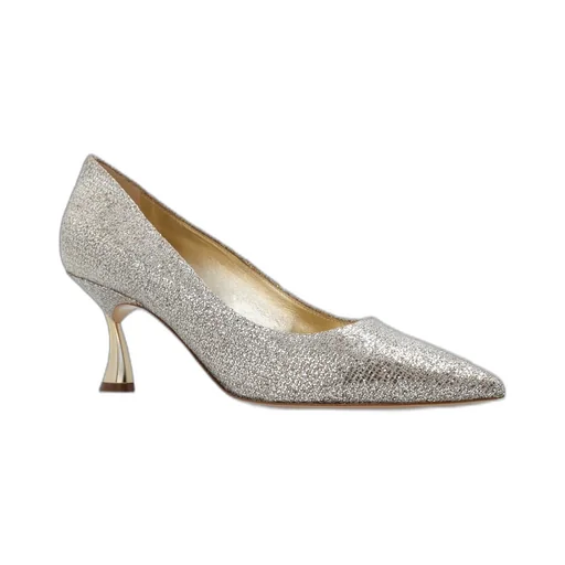 Glistening Pointed-Toe Pumps