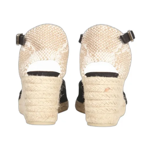Buckle Fastened Mid Wedge Heeled Espadrilles