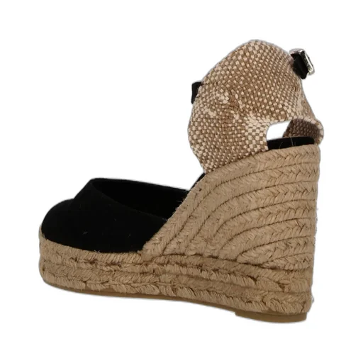 Carol Buckled Wedge-Heel Espadrilles