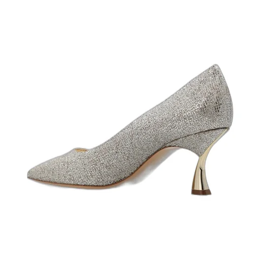 Glistening Pointed-Toe Pumps