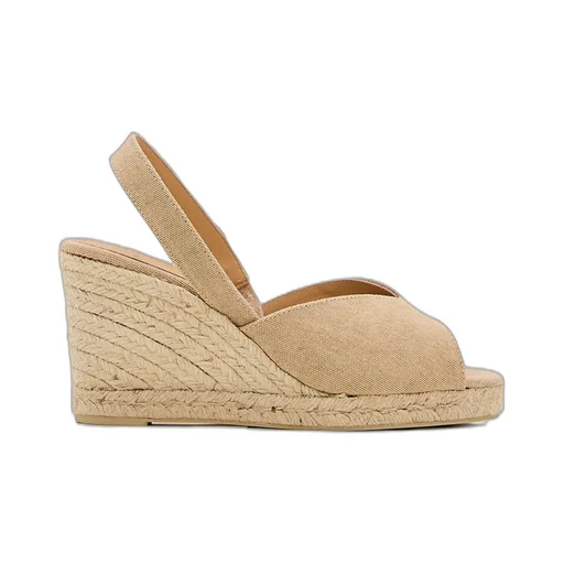 Brisa Slingback Peep Toe Wedge Espadrilles