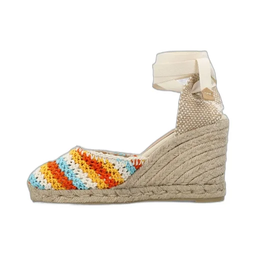 Carina Crochet Ankle Strap Wedge Espadrilles