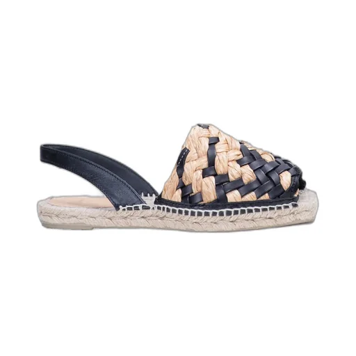 Interwoven Slingback Flat Espadrilles