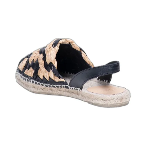 Interwoven Slingback Flat Espadrilles