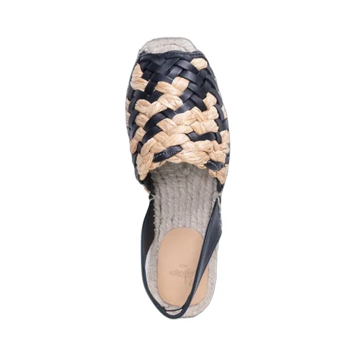 Interwoven Slingback Flat Espadrilles