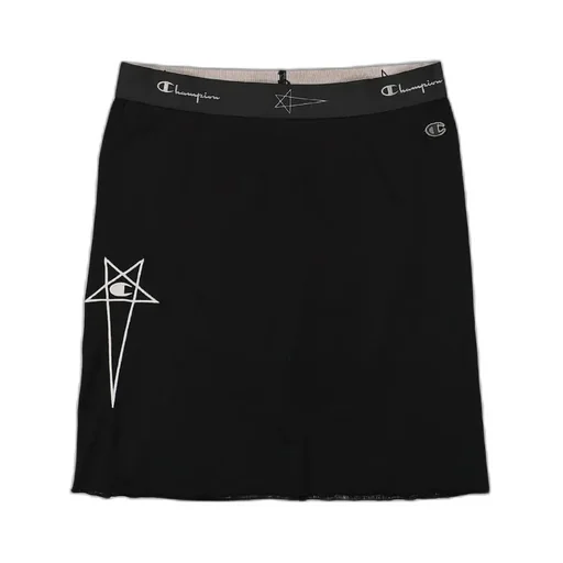 Logo Waistband Straight Skirt