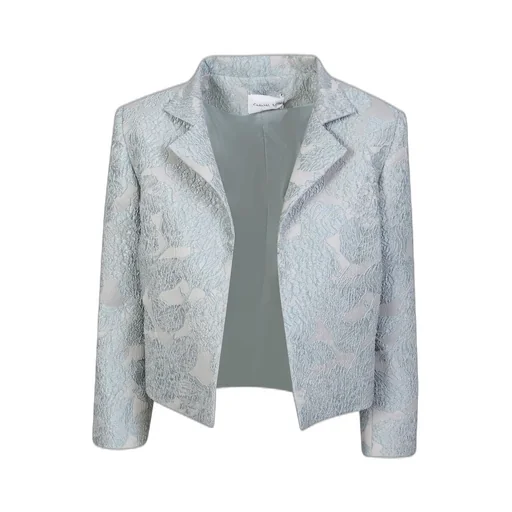 Brocade Open-Front Jacket