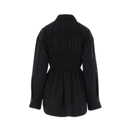 Ruched Poplin Shirt
