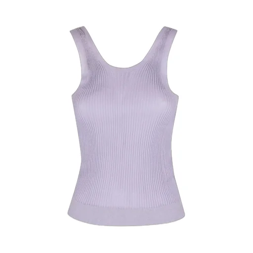 Ribbed Knit Sleeveless Top