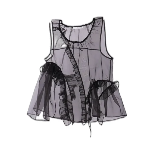 Ruffled Organza Top