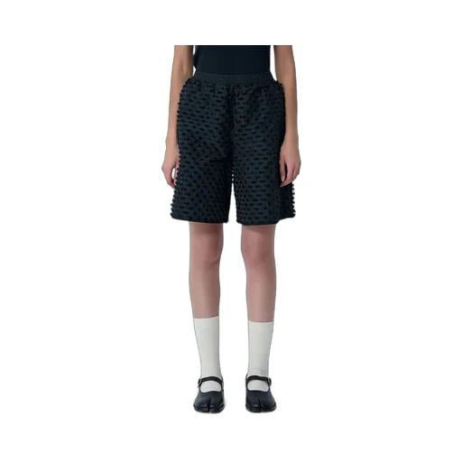 Textured Drawstring Shorts