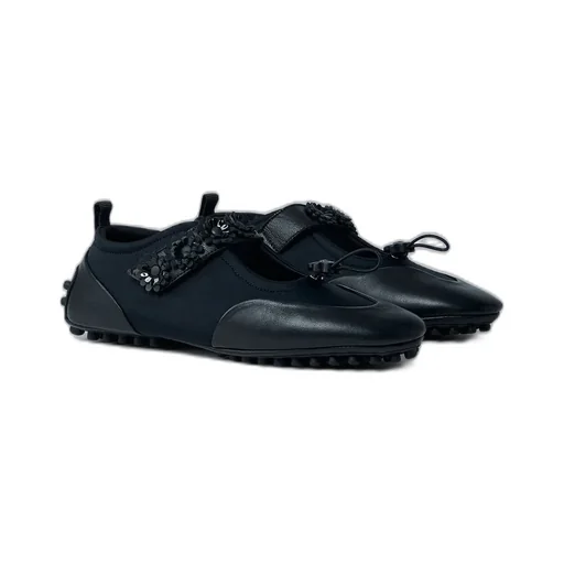 Sporty Mary Jane Flat Shoes