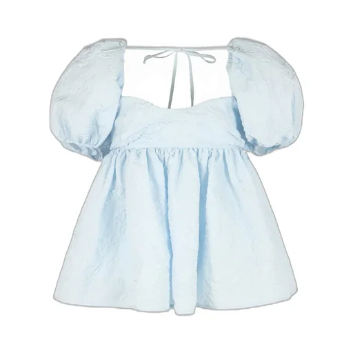 Gathered Puff Sleeve Dress