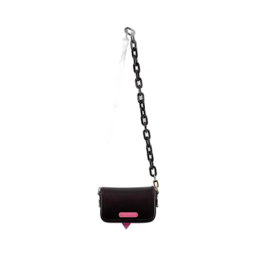 Logo Patch Chain-Linked Shoulder Bag
