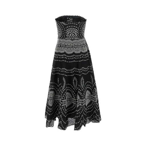 Iris Long Dress With Embroidery