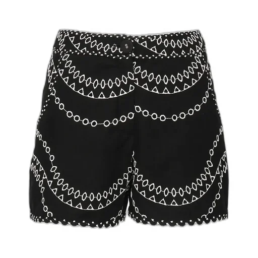 Wavy Embroidered Shorts