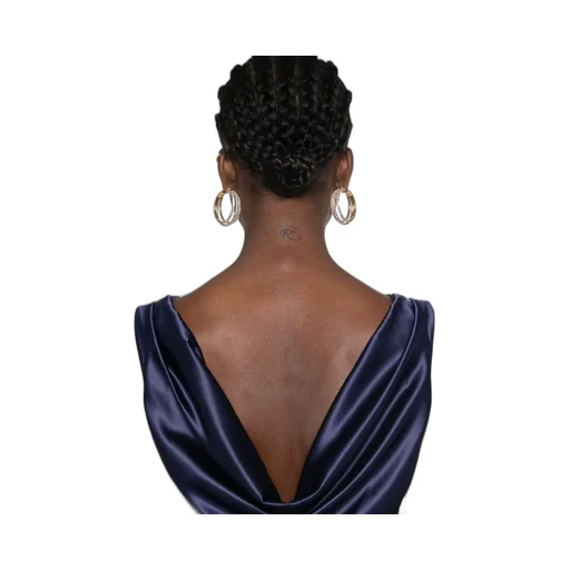 Ajour Satin Dress