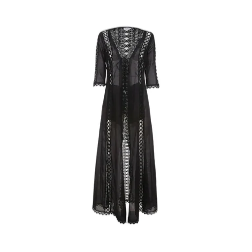 Lace Open-Front Jacket