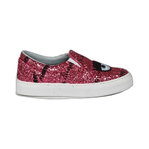 Glitter-Detailed Slip-On Sneakers