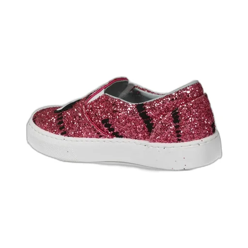 Glitter-Detailed Slip-On Sneakers