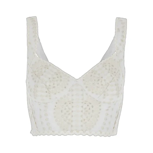 Goldie V Neck Perforated Top
